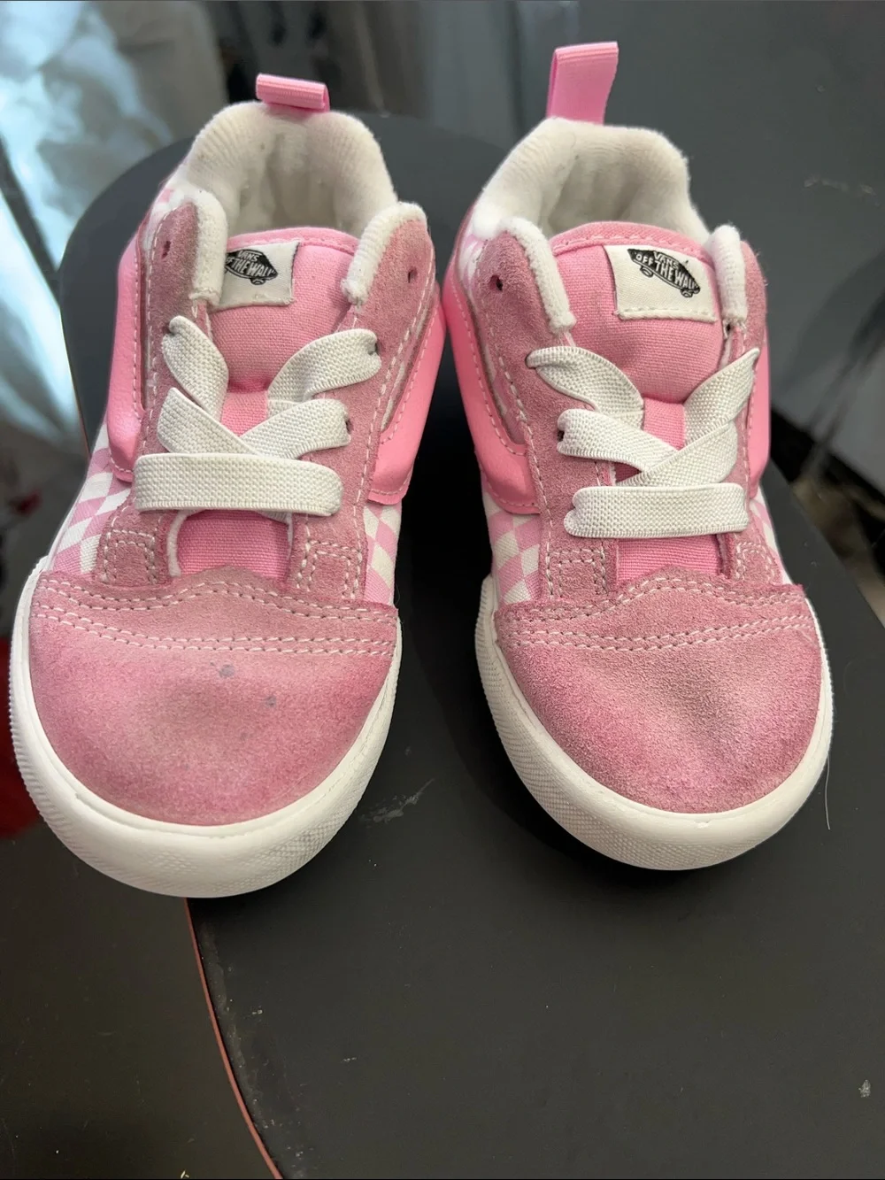 Vans Pink Checkerboard Old Skool LX Sneakers